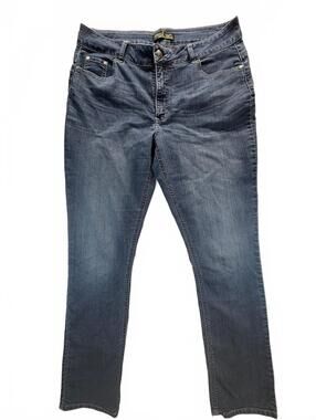 Riders by Lee Women’s 16L Curvy Fit Mid Rise Skinny Jeans Stretch Blue Denim